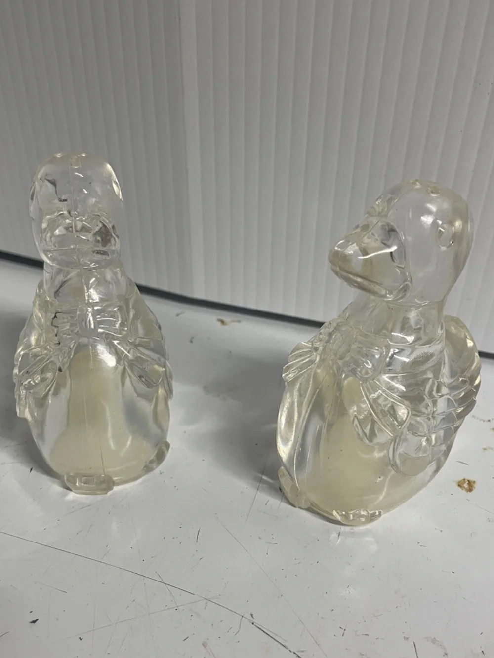 Clear Duck Figurines - Decorative Salt and Pepper shakers